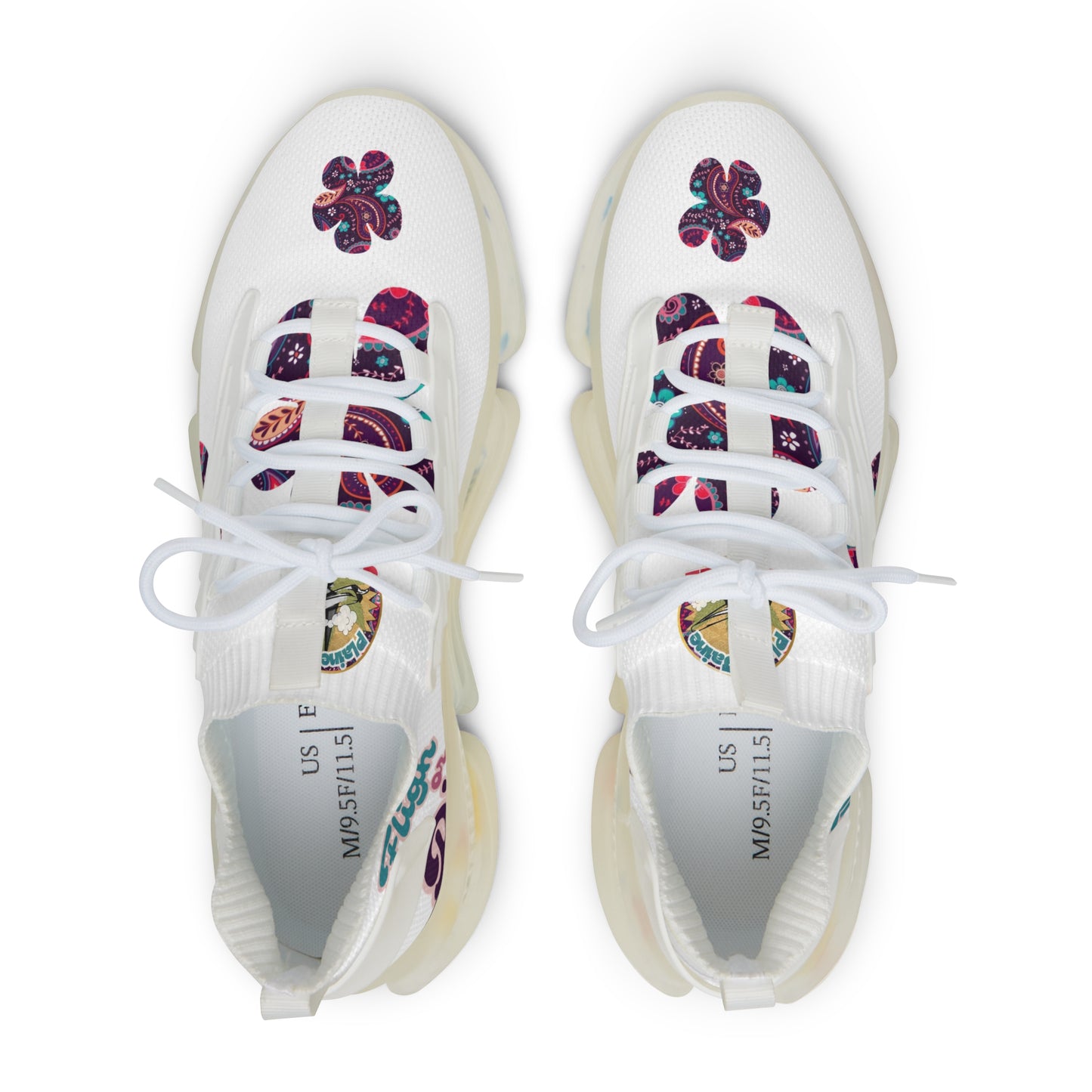 Plaine Jaine Cartel “Tryp P Paisley” (La Blanca) Moonwalker Sneakers