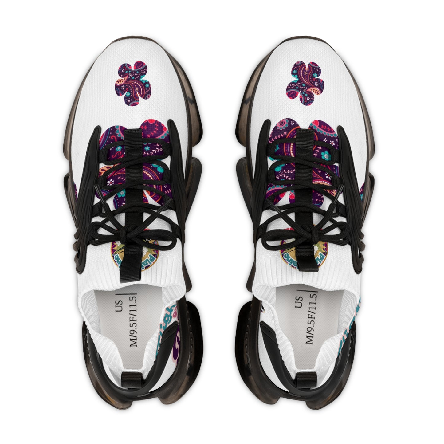 Plaine Jaine Cartel “Tryp P Paisley” (La Blanca) Moonwalker Sneakers