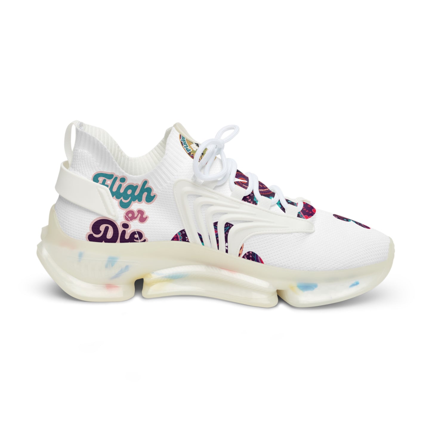 Plaine Jaine Cartel “Tryp P Paisley” (La Blanca) Moonwalker Sneakers