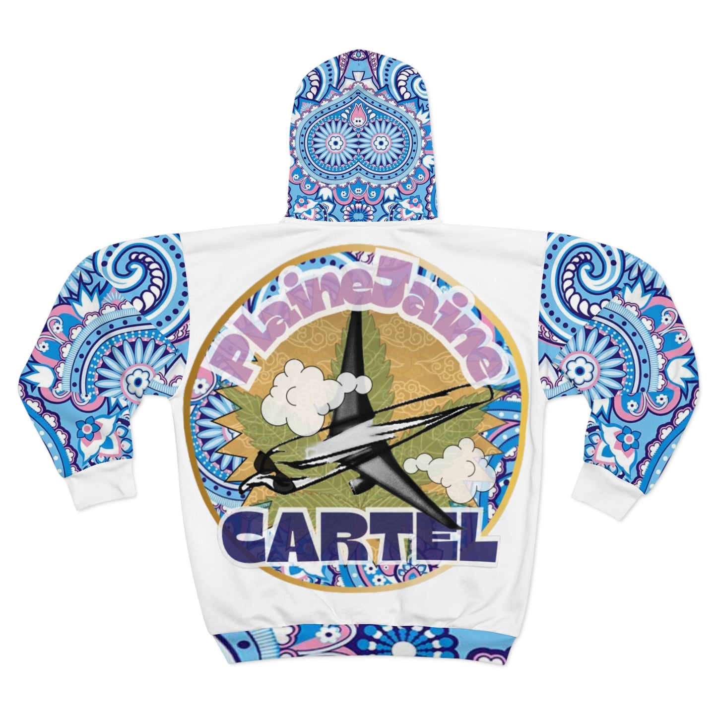 Plaine Jaine Cartel “SkyTryP Bleu Paisley” Hoodie