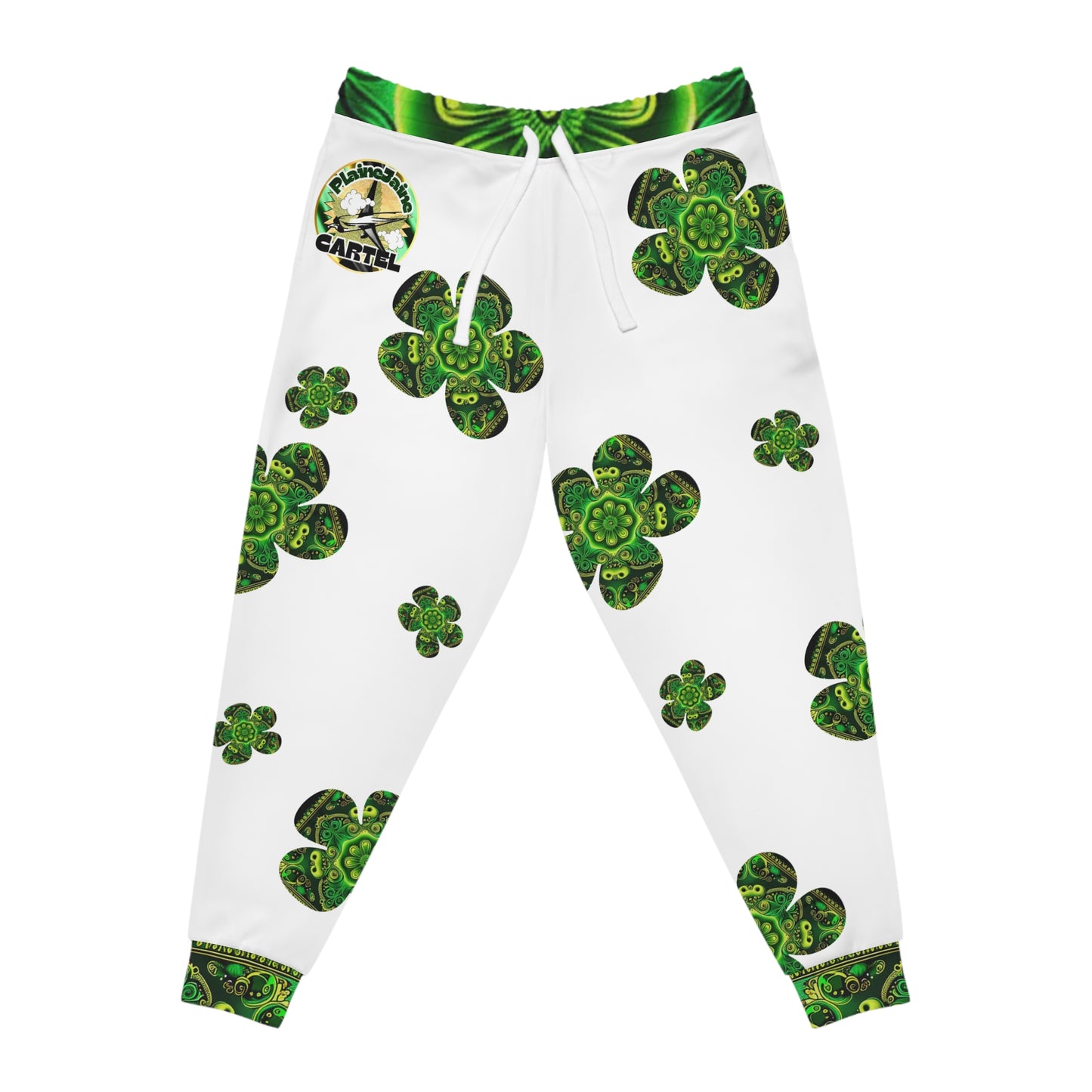 Plaine Jaine Cartel “EYE Love Jamaica,” (White) Joggers